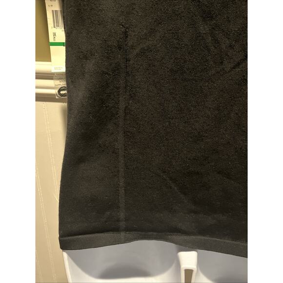 NWT Anne Klein Black Sleeveless Tank Sz L Silk Cotton Blend Round Neck - Picture 8 of 11